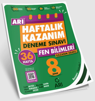 8. Sınıf Fen Bilimleri Arı Haftalık Kazanım Deneme Fatih Akyüz