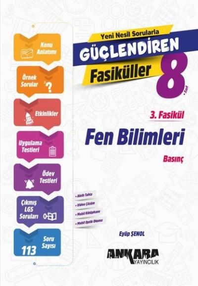 8. Sınıf Fen Bilimleri Güçlendiren 3. Fasikül Kolektif