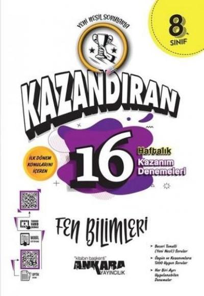 8. Sınıf Fen Bilimleri Kazandıran 16 Haftalık Kazanım Denemeleri Kolek