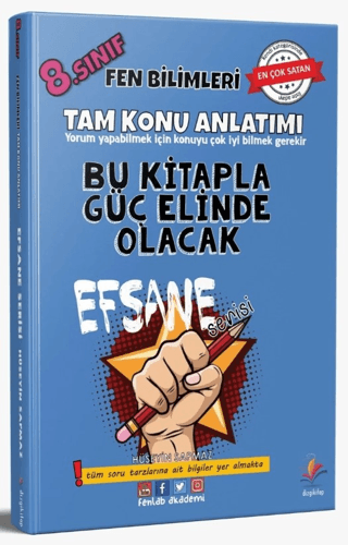 8. Sınıf Fen Bilimleri Konu Anlatımı Efsane Serisi Hüseyin Sapmaz