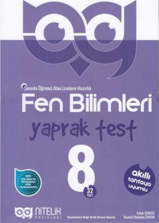 8. Sınıf Fen Bilimleri Yaprak Test Kıymet Ulutekin