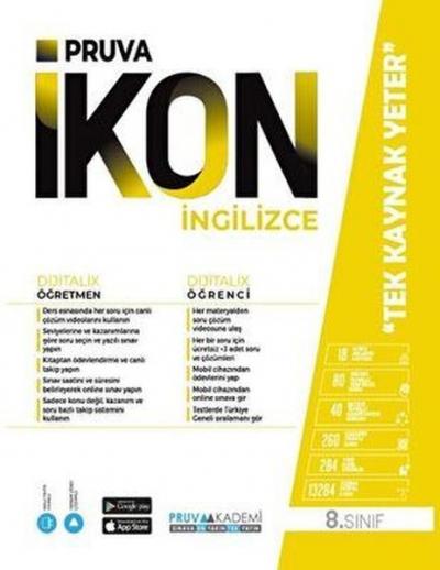 8. Sınıf İkon İngilizce Konu Anlatım Kitabı Kolektif