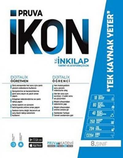 8. Sınıf İkon T.C. İnkılap Tarihi ve Atatürkçülük Konu Anlatım Kitabı 