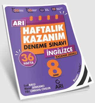 8. Sınıf İngilizce Arı Haftalık Kazanım Deneme Ezel Ballı