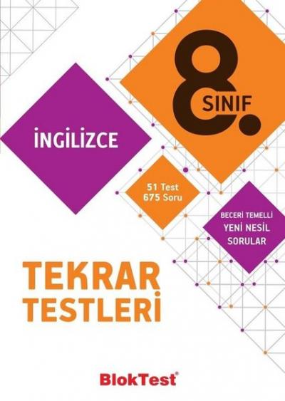 8.Sınıf İngilizce Tekrar Testleri Kolektif