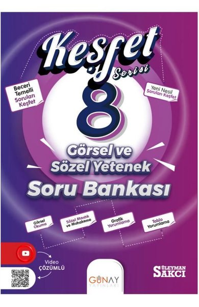 8. Sınıf Keşfet Görsel Ve Sözel Yetenek Soru Bankası Süleyman Sakcı