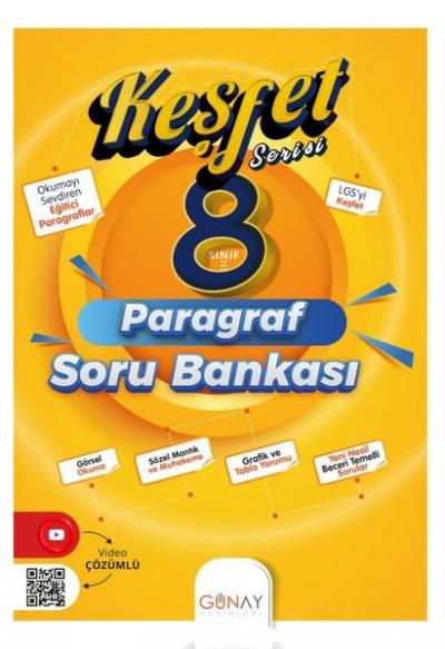 8. Sınıf Keşfet Serisi Paragraf Soru Bankası Kolektif