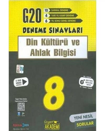 8.Sınıf LGS Din Kültürü ve Ahlak Bilgisi 20'li Deneme Kolektif