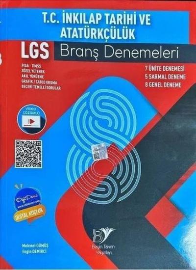 8.Sınıf LGS T.C. İnkılap Tarihi ve Atatürkçülük Branş Deneme Kolektif