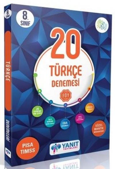 Yanıt 8. Sınıf Çözümlü 20 Türkçe Branş Denemesi Kolektif