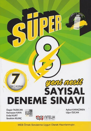 8. Sınıf LGS Sayısal Yeni Nesil Süper 7 Deneme Aykut Karaçimen