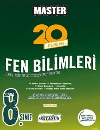 8. Sınıf Master 20 Fen Bilimleri Denemesi Kolektif