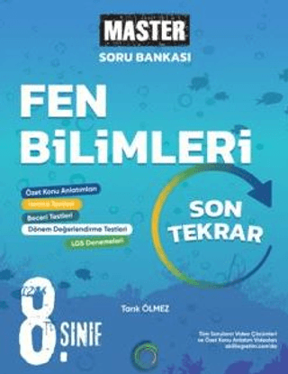 8. Sınıf Master Son Tekrar Fen Bilimleri Soru Bankası Tarık Ölmez