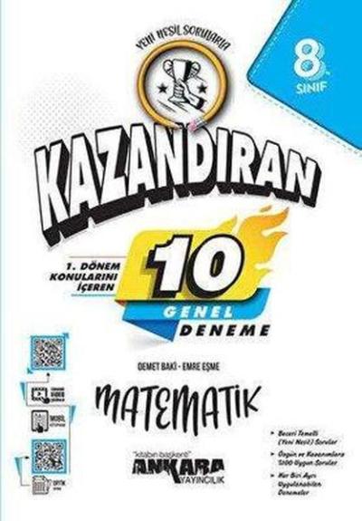 8. Sınıf Matematik 1. Dönem Kazandıran 10 Deneme Demet Baki