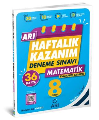 8. Sınıf Matematik Arı Haftalık Kazanım Deneme Kolektif