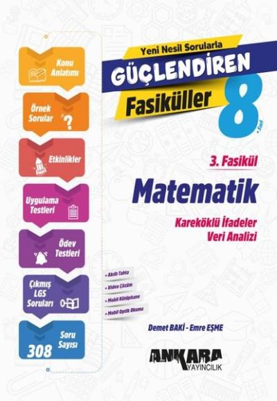 8. Sınıf Matematik Güçlendiren 3. Fasikül Kolektif