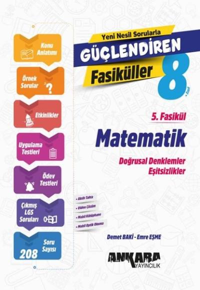 8. Sınıf Matematik Güçlendiren 5. Fasikül Kolektif