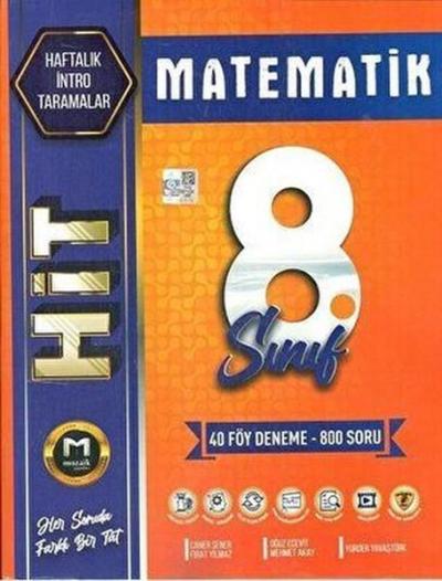 8.Sınıf Matematik İntro Hit Deneme 40'lı Kolektif