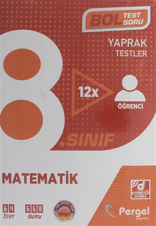 8. Sınıf Matematik Kutu Test (12 Adet) Kolektif