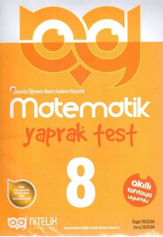 8. Sınıf Matematik Yaprak Test Barış Tazecan