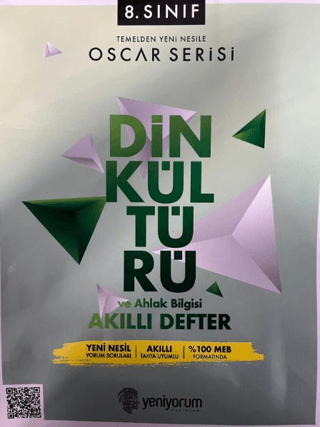 8. Sınıf Oscar Serisi Din Kültürü ve Ahlak Bilgisi Akıllı Defter Kolek