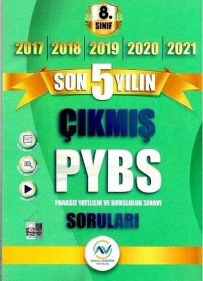 8.Sınıf PYBS Son 5 Yıl Çıkmış Sorular Kolektif