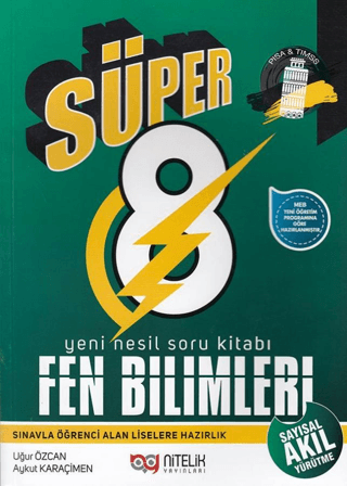 8. Sınıf Fen Bilimleri B Başarı Yeni Nesil Soru Kitabı Aykut Karaçimen