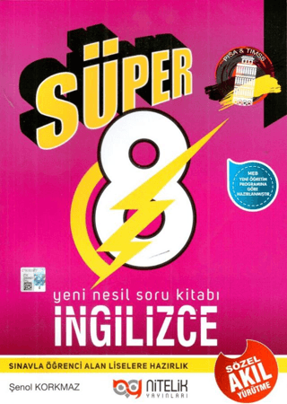 8. Sınıf İngilizce Süper Yeni Nesil Soru Kitabı Şenol Korkmaz