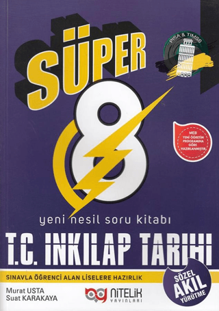 8. Sınıf T. C. İnkılap Tarihi ve Atatürkçülük Süper Soru Kitabı Murat 