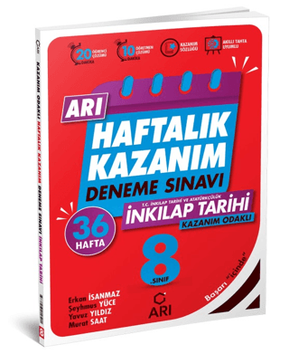 8. Sınıf T.C. İnkılap Tarihi ve Atatürkçülük Arı Haftalık Kazanım Dene