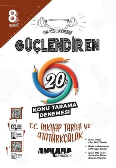 8. Sınıf T. C. İnkılap Tarihi ve Atatürkçülük Güçlendiren 20'li Konu T