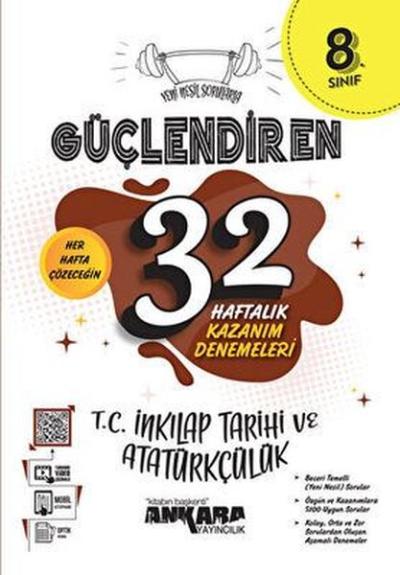 8. Sınıf T. C. İnkılap Tarihi Ve Atatürkçülük Güçlendiren 32 Haftalık 