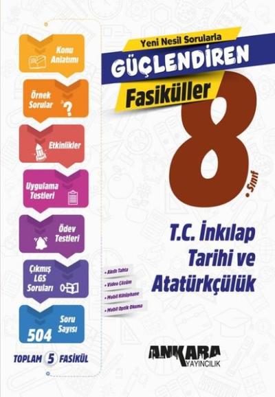 8. Sınıf T.C. İnkılap Tarihi ve Atatürkçülük Güçlendiren SET Fasikülle