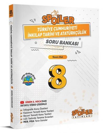 8.Sınıf T.C İnkılap Tarihi ve Atatürkçülük Spoiler Soru Bankası Kolekt