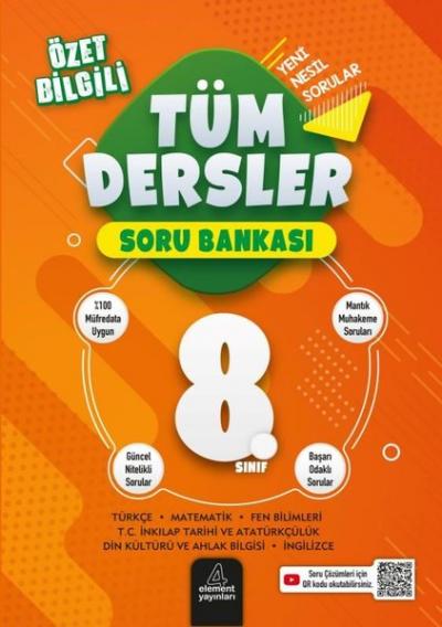 8. Sınıf Tüm Dersler Soru Bankası Kolektif