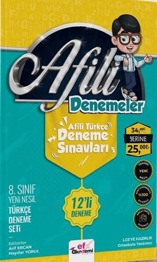 8. Sınıf Türkçe Afili Denemeler 12'li Deneme Haydar Yorul