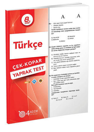 8. Sınıf Türkçe Çek-Kopar Yaprak Test Kolektif