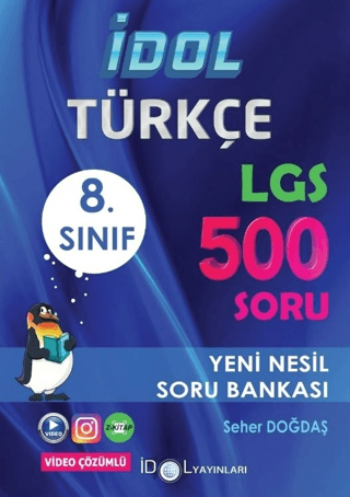 8. Sınıf Türkçe LGS 500 Yeni Nesil Soru Bankası Seher Doğdaş