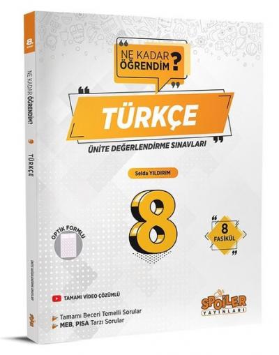 8.Sınıf Türkçe Ünite Değerlendirme Sınavı Kolektif