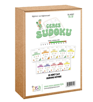 9x9 Eğitici ve Eğlenceli 10 Adet Çerez Sudoku Set Kolektif