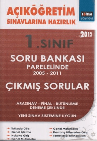 Açıköğretim Sınavlarına Hazırlık 1. Sınıf 2012 Kolektif