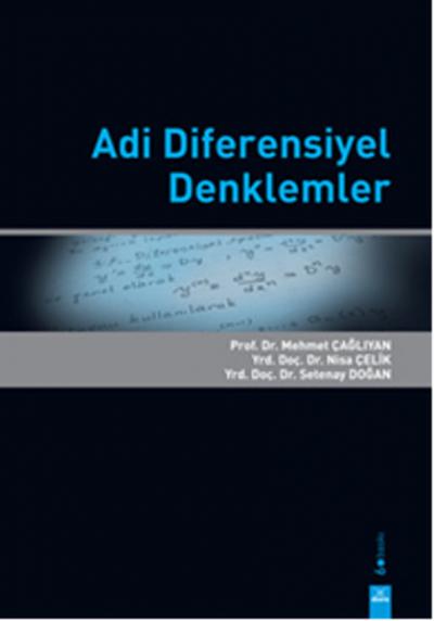 Adi Diferensiyel Denklemler Mehmet Çağlıyan