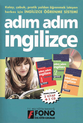 Adim Adim Ingilizce Cd'li 3 Kitap %25 indirimli Şükrü Meriç