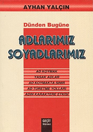 Adlarımız Soyadlarımız Ayhan Yalçın