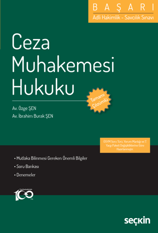 Adli Hakimlik Savcılık Sınavı - BAŞARI - Ceza Muhakemesi Hukuku Özge Ş