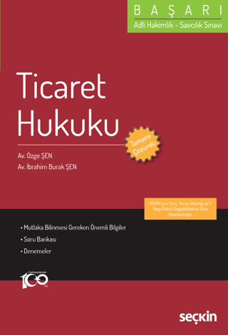 Adli Hakimlik Savcılık Sınavı BAŞARI - Ticaret Hukuku Özge Şen