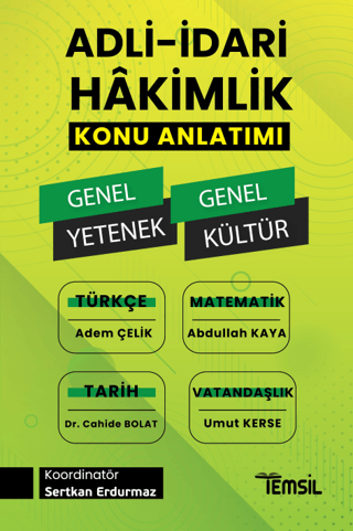 Adli- İdari Hakimlik Genel Yetenek - Genel Kültür Konu Anlatımı Adem Ç