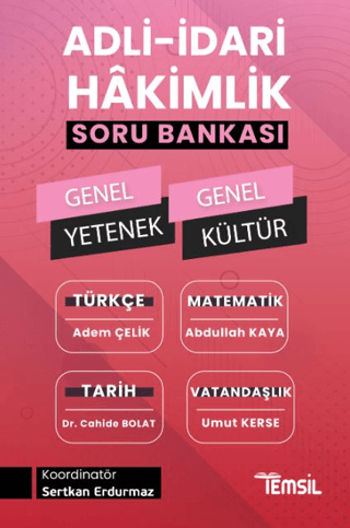 Adli- İdari Hakimlik Genel Yetenek - Genel Kültür Soru Bankası Adem Çe