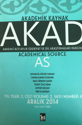 Akad Akademik Kaynak Dergisi Sayı: 4