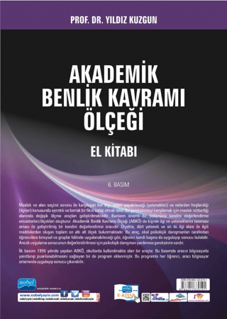 Akademik Benlik Kavramı Ölçeği El Kitabı Yıldız Kuzgun